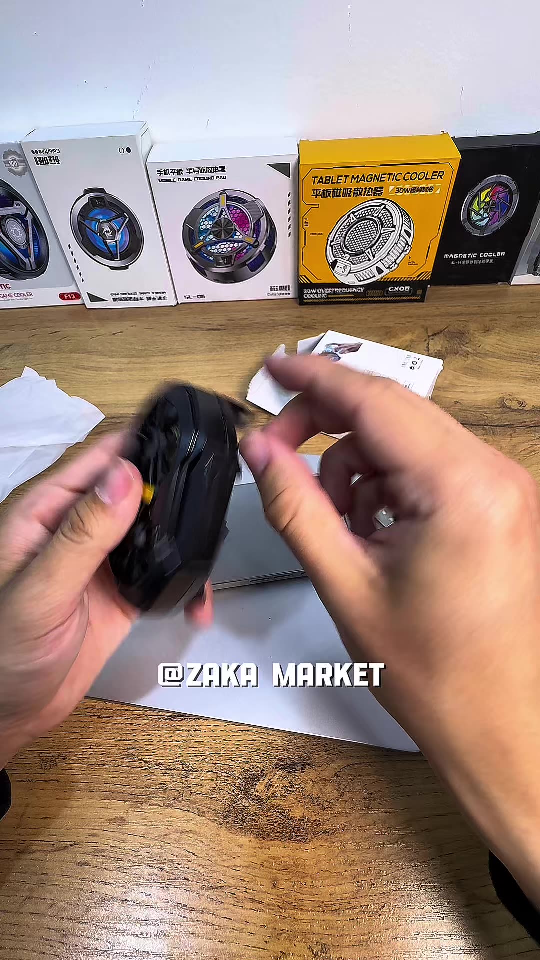 Кулер для телефона "Ghost Market", с аккумулятором, для PUBG, синий — фото 1