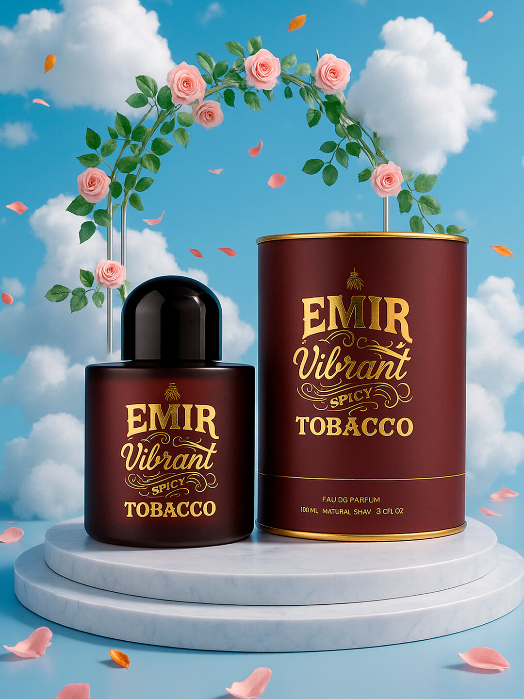 Парфюмированная вода VIBRANT "SPICY TOBACCO", восточный цветочный аромат, 100мл