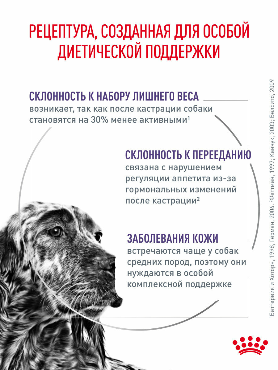 Сухой корм для стерилизованных и кастрированных собак Royal Canin Neutered Adult Medium Dog для средних пород, 3,5 кг — фото 1