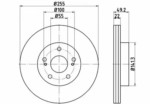 92179503 диск тормозной передний toyota prius 15 03