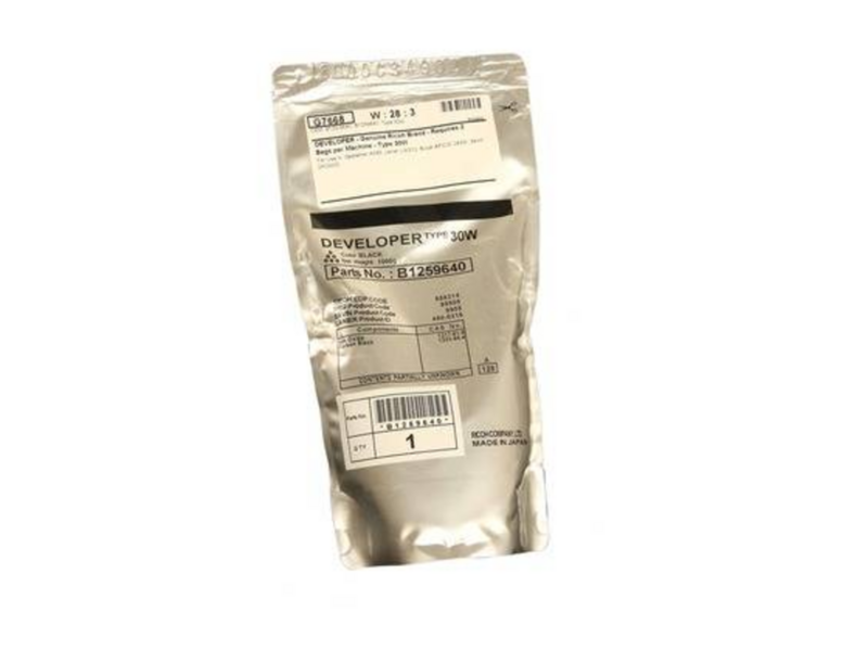 Аксессуары к печатной технике Ricoh девелопер Ricoh B1259640 (Type 30W) черный (black), ресурс 48 725 страниц (B125-9640/B1259640)