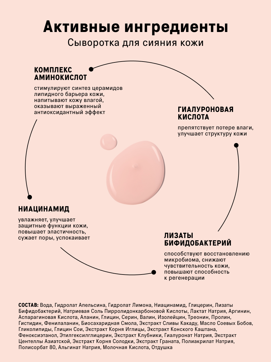 Набор из трех сывороток - для сияния кожи, увлажняющая, масло для лица — фото 1