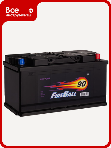 Изображение товара Аккумулятор Fireball 6ст. 90NR 590120020 кальциевый тип, необслуживаемый, обратная полярность, подходит для легковых