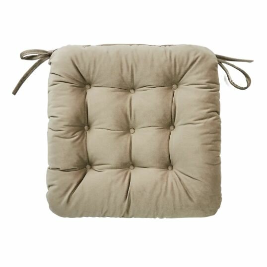 Подушка на сиденье Linen Way 40x36 см цвет серо-коричневый