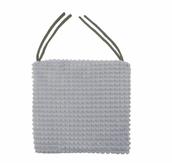Галета для стула Плюш 40x40 см серая