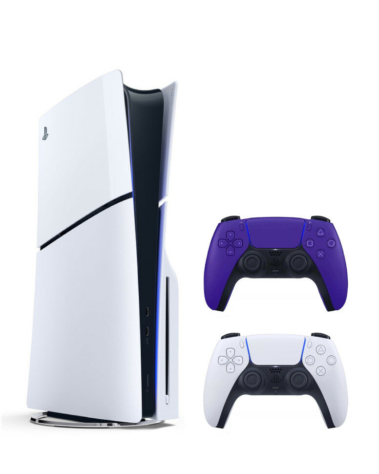 Игровая консоль Sony PlayStation 5 Slim, с 2-м геймпадом(Purple)