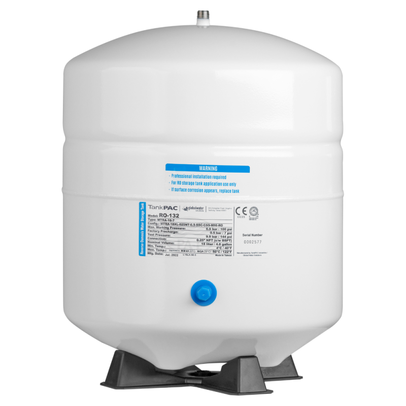 Накопительный бак TankPAC RO 132 18 12л  металлический  без крана 