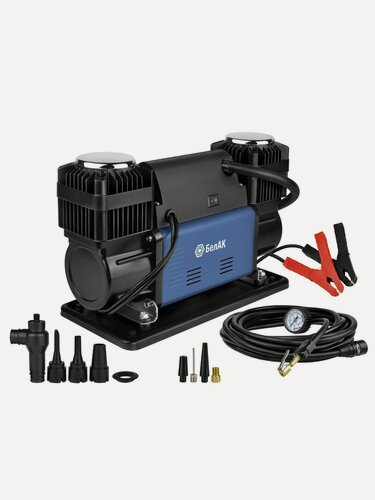 Изображение товара Компрессор автомобильный двухпоршневой 12V, 300 л/мин, БелАвтоКомплект БАК99358
