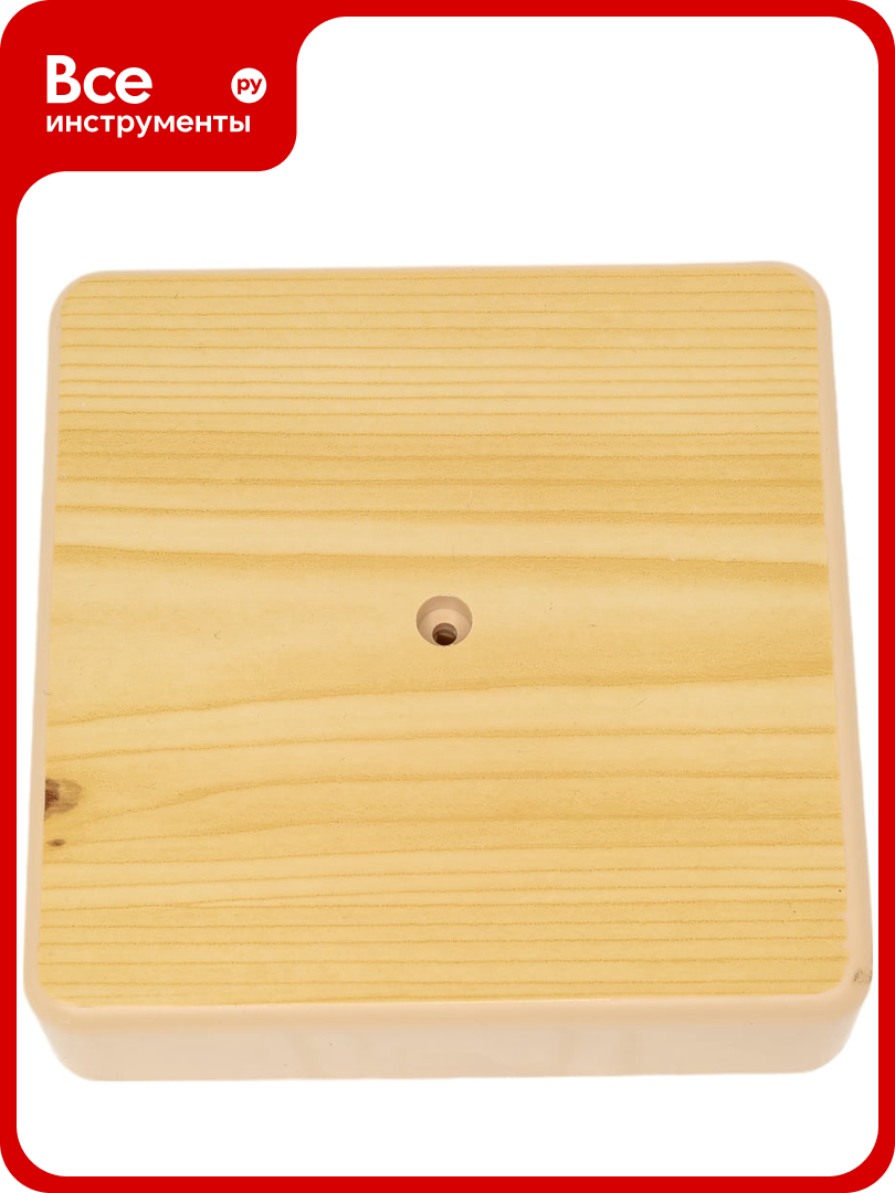 Распаячная коробка IEK км41219-04 о/п 100x100x29мм сосна(6к/6мм2) UKO10-100-100-029-K34