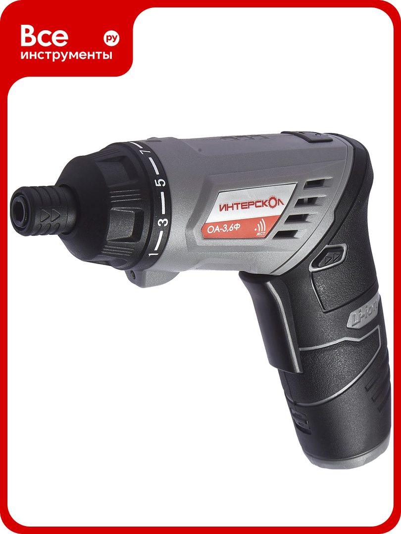 Аккумуляторная отвертка Интерскол ОА-36Ф 433.0.2.00