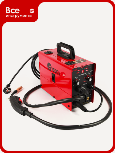 Изображение товара Сварочный аппарат EDON Smart MIG-180: инверторный, MIG/MAG и MMA сварка, мощность 5.6 кВт, вес 7 кг, для бытового исполь