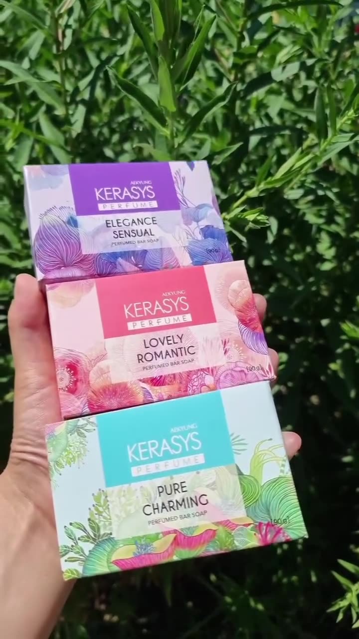 Kerasys pure charming косметическое мыло, для лица, рук, тела, ароматный корейский продукт, 100 грамм — фото 1
