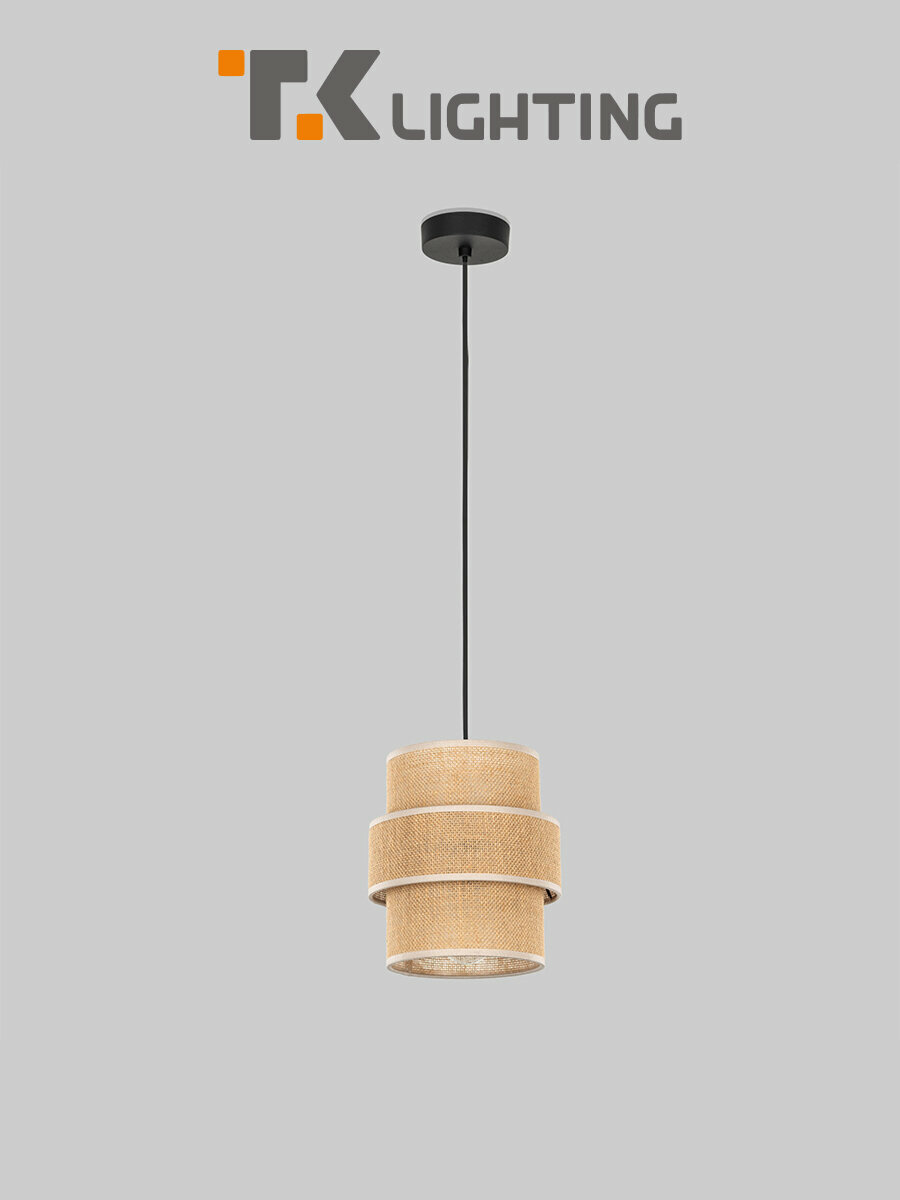 Подвесной светильник TK Lighting Calisto 5401  E27  15 Вт  цвет коричневый  диаметр 20 см