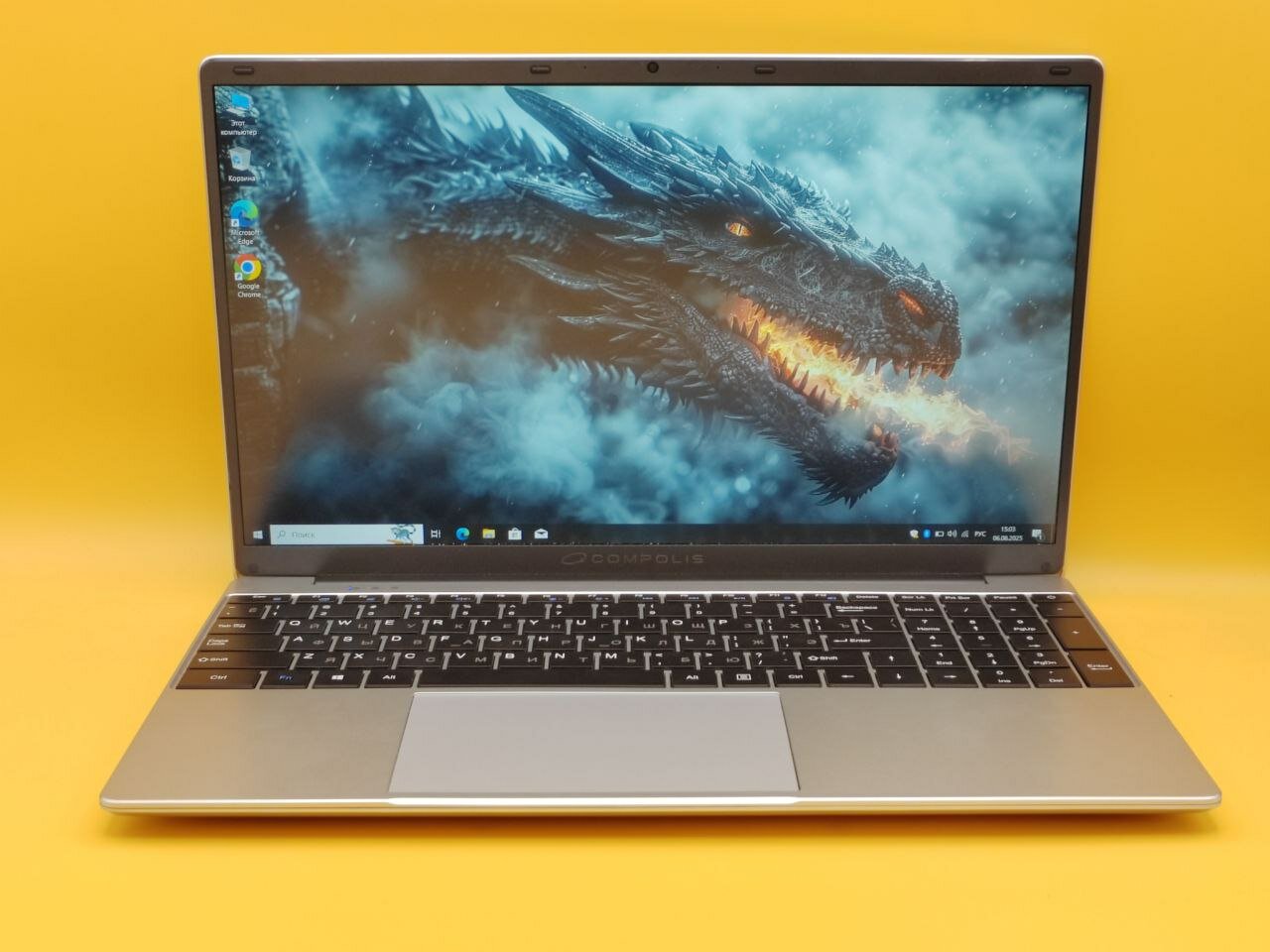 Новый ноутбук Compolis/RAM 12/SSD 512/15.6" FHD IPS/ Windows 10