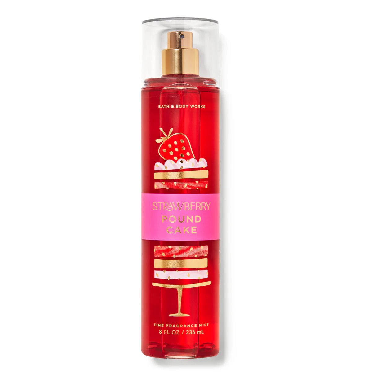 Парфюмированный спрей для тела Bath and Body Works STRAWBERRY POUND CAKE