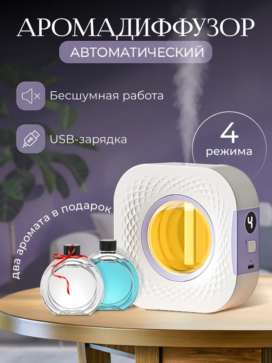 Аромадиффузор автоматический беспроводной для дома и офиса 50мл