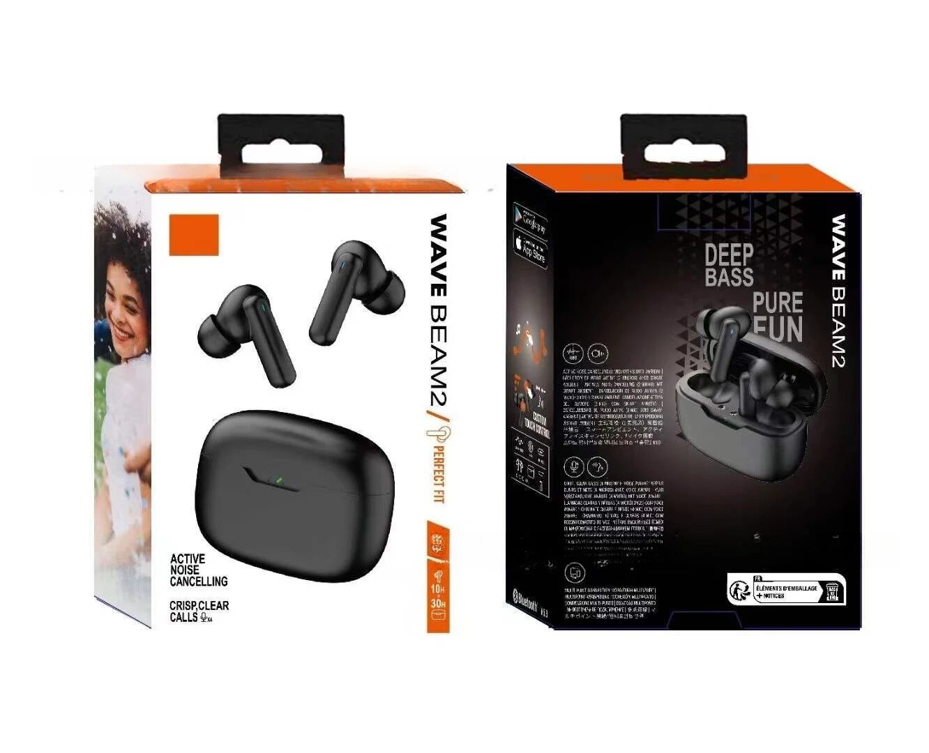 JYL S‌CU-WaveBEAM2 Беспроводные Bluetooth Наушники, Спортивные Наушники с Басами, Компактные и Стильные