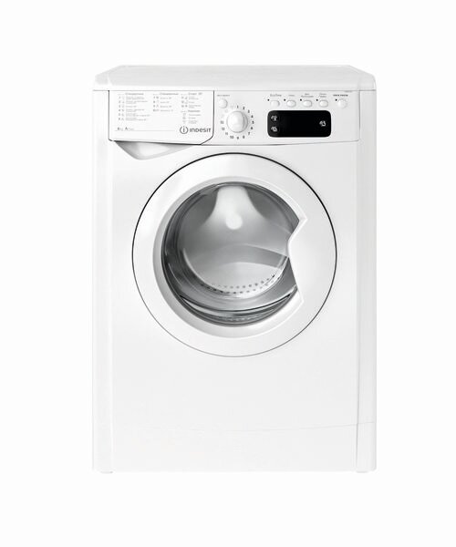 Узкая стиральная машина Indesit IWSE 6105 (CIS). L, 6 кг, белый