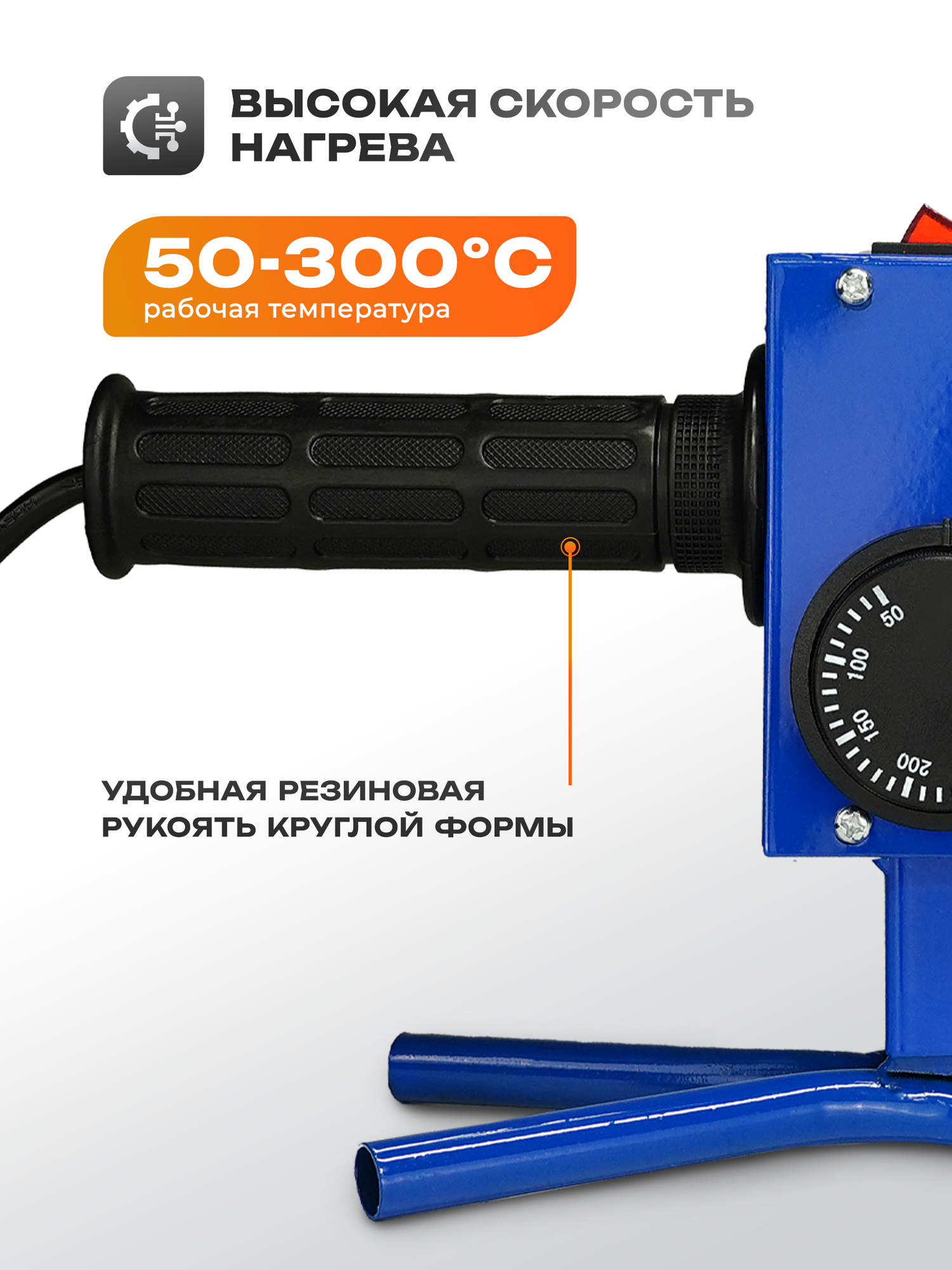 Паяльник Electrolite СПТ-1500/6, для полипропиленовых труб, с регулировкой, 6 насадок — фото 1