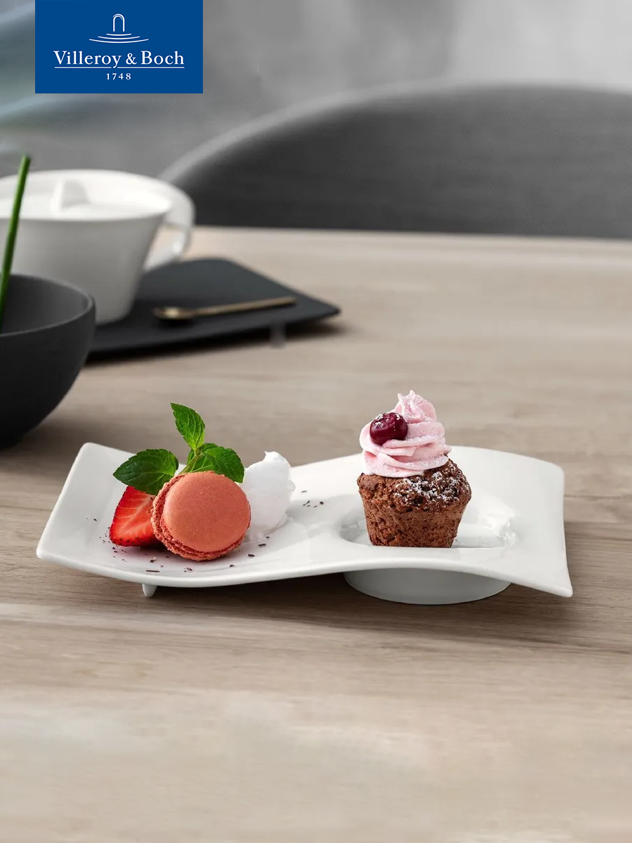 Блюдце фарфоровое 20*14 см, NewWave, Villeroy & Boch, Премиум-Фарфор
