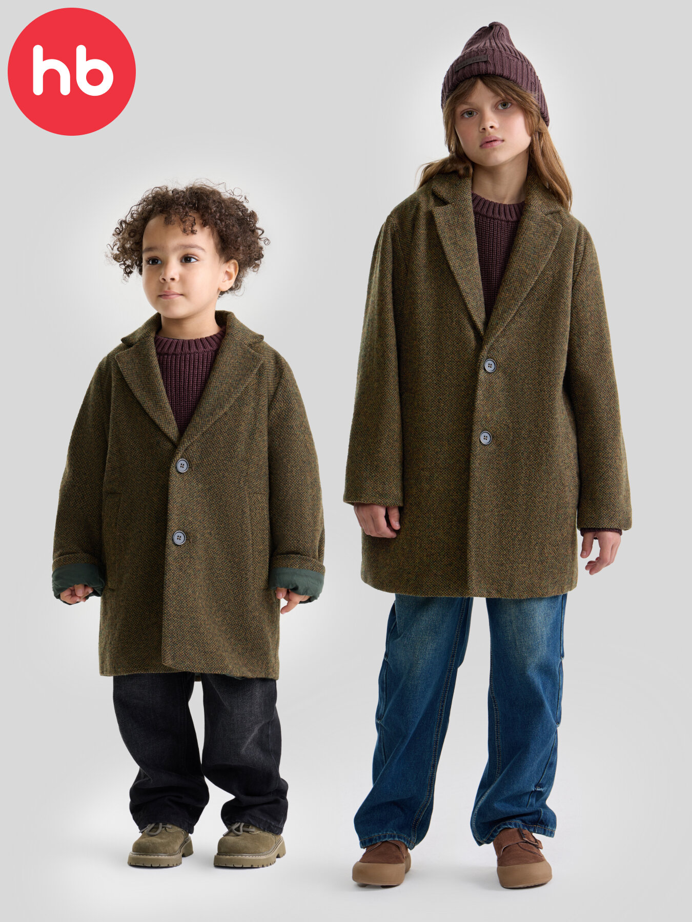 Пальто Happy Baby детское размер 116-122 зеленый