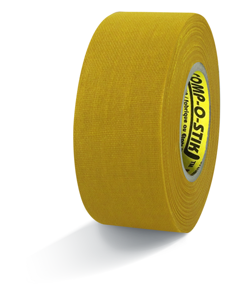 Лента хоккейная Comp-o-stik, для клюшки, желтая, 30 мм х 12 м
