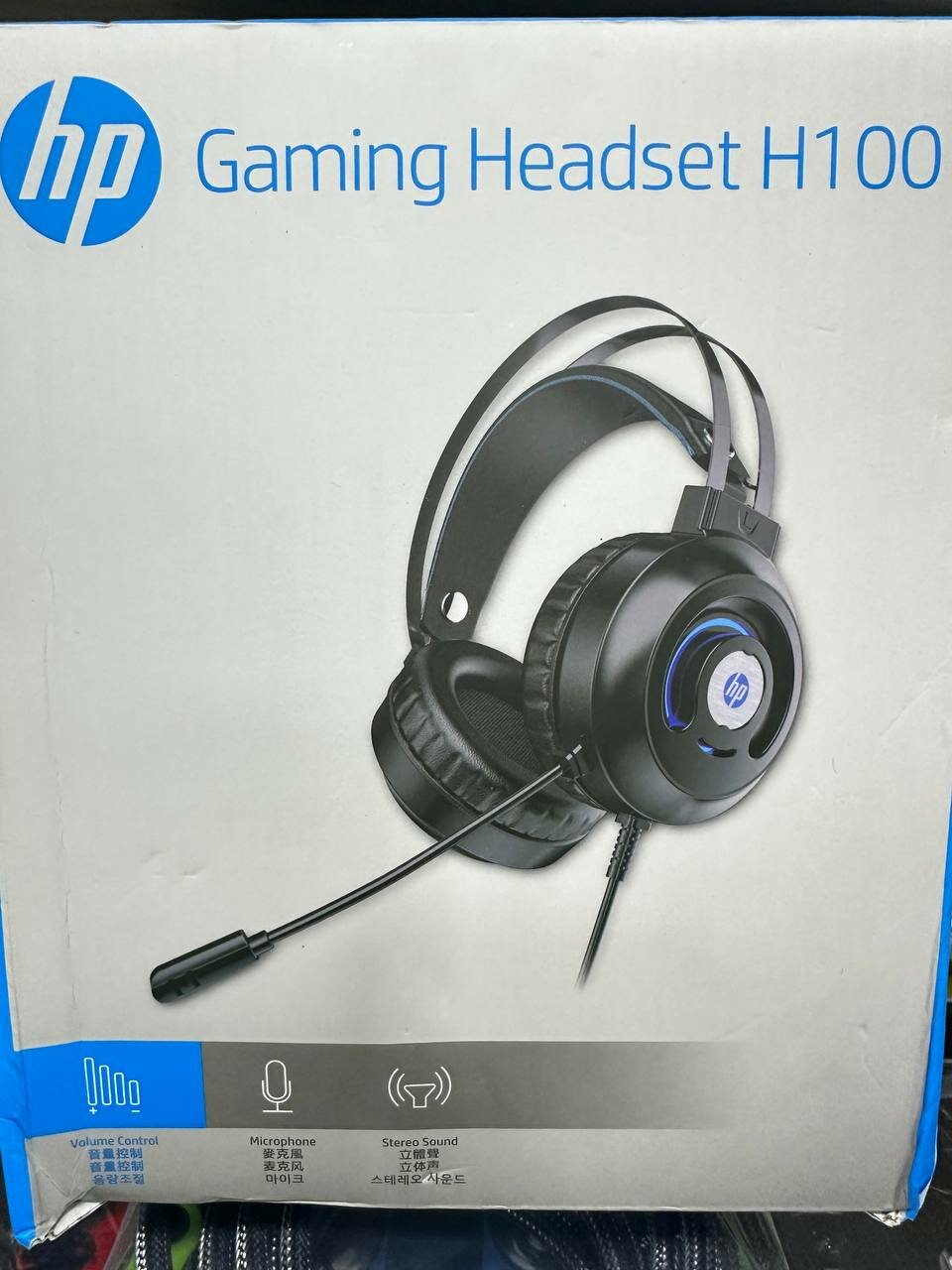 Проводная игровая гарнитура HP H100 с микрофоном для настольного ноутбука