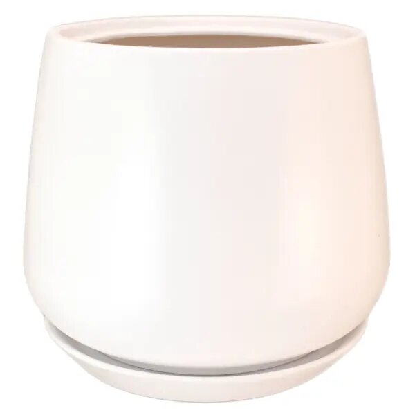 Горшок цветочный Gonchar Скарлет ø19 h22 см v5 5 л керамика белый