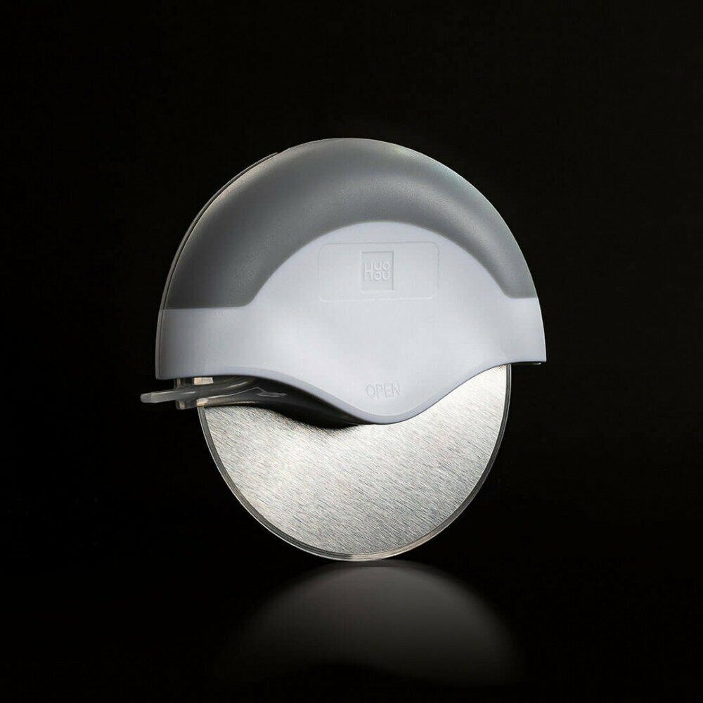 Картинки Круглый нож для нарезки пиццы и пирогов Huo Hou HU0082 серый