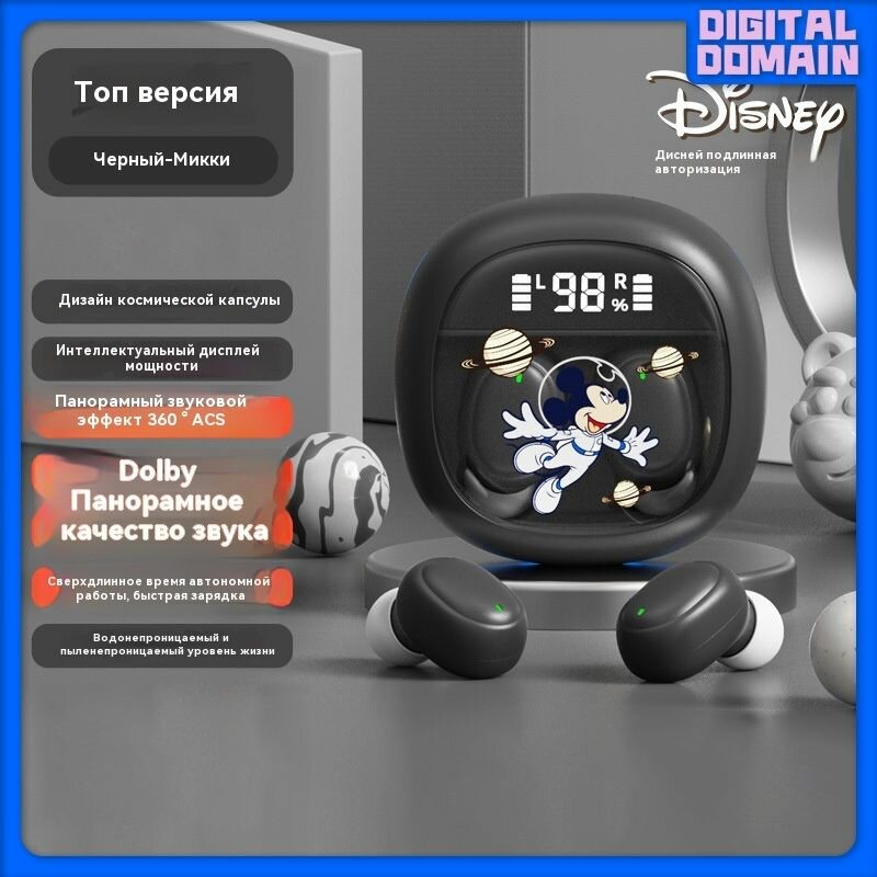 Bluetooth-гарнитура Disney M41 беспроводная гарнитура-вкладыш со стереозвуком HIFI длительное время автономной работы спортивная гарнитура с шумоподавлением