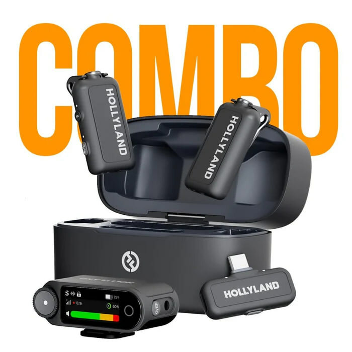 Радиосистема Hollyland "Lark MAX 2", 2 передатчика и 2 приемника — фото 1