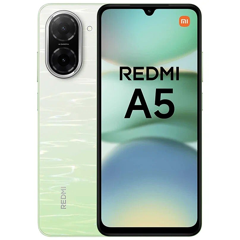 Смартфон Xiaomi Redmi A5 4GB 128GB, дисплей 6.88" IPS, 32mp камера, 5200 mAh, green
