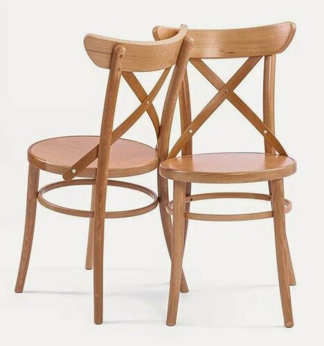 Изображение товара Деревянный стул венский Luna натуральный с твердым сиденьем