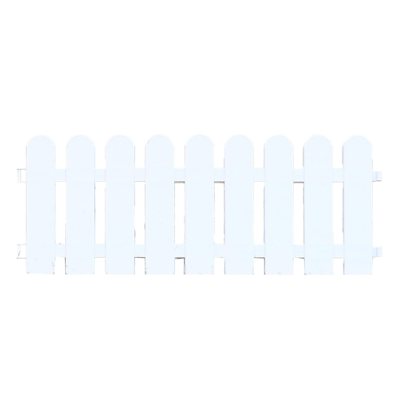 Белый декоративный забор из пикетных досок для сада травяные бордюры для цветов и растений 50×20 см / 19.7x7.9 дюймов