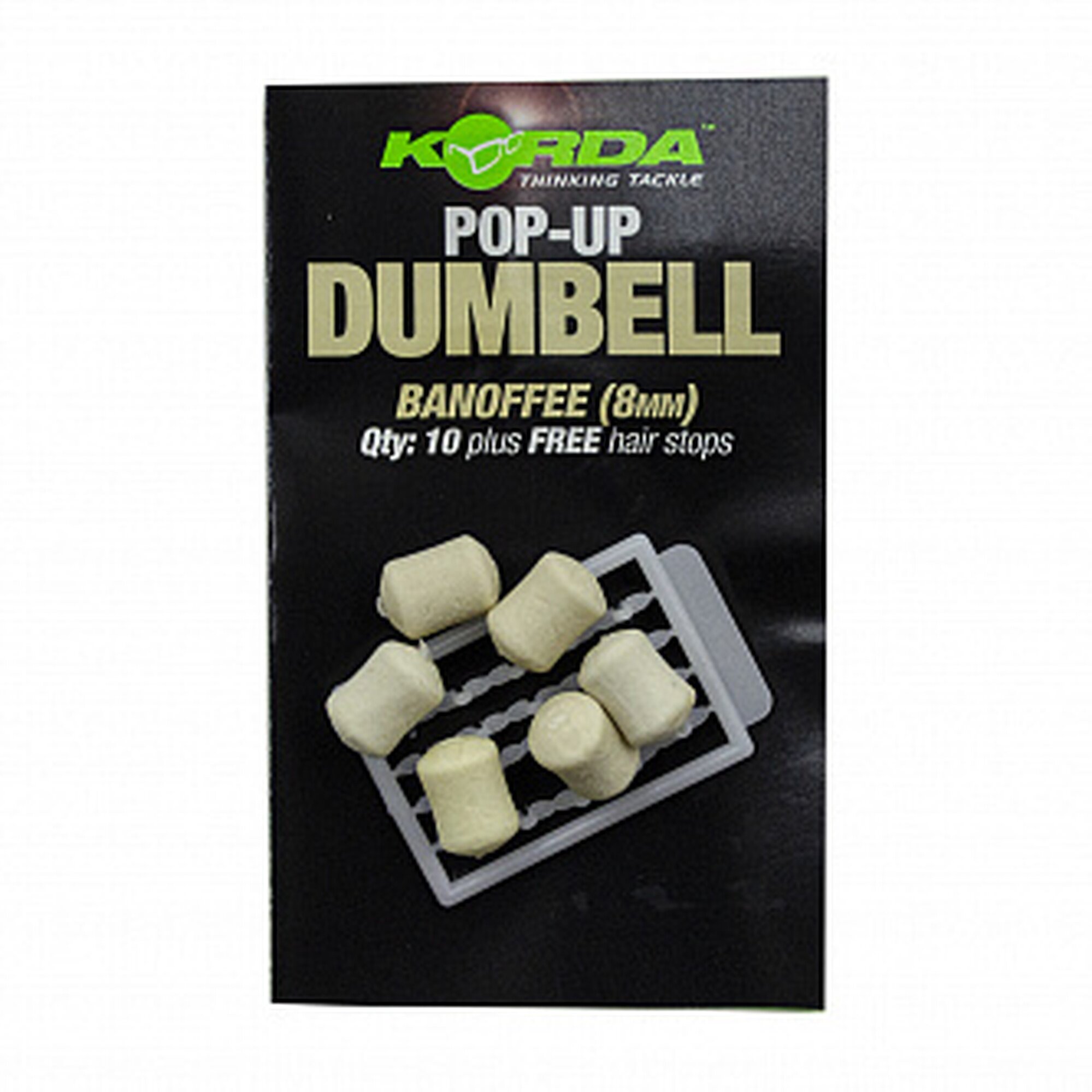 Имитационная Приманка Korda Dumbell "Pop-Up" Banoffee, 8 мм, поппер, плавающая, ароматизированная