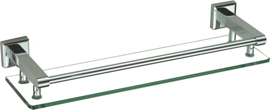 Полка Savol 95 S-409591 38 2 см прямая стеклянная латунь хром глянцевая полка для ванной с бортиком