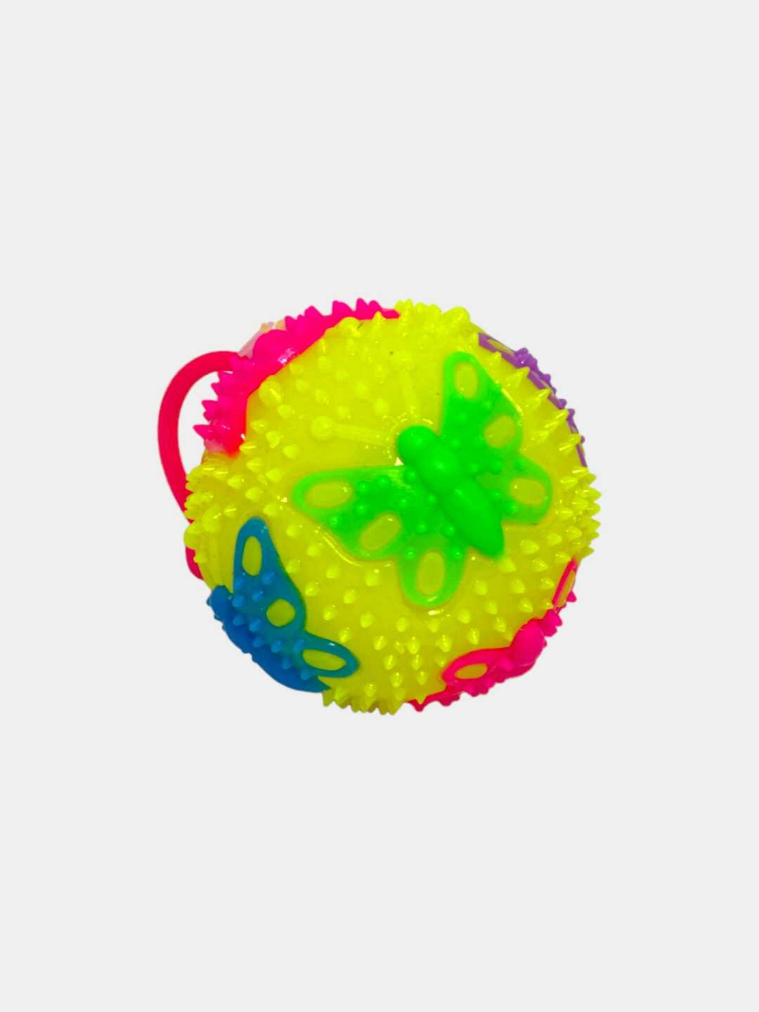 Антистресс-мяч Баттерфляй текстурный с подсветкой, 10 см. Код. 24080