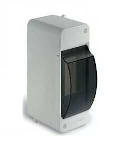 Щит навесной 1 2 мод  с дверцей  белый 10шт  УПМ  IP40  Tplast