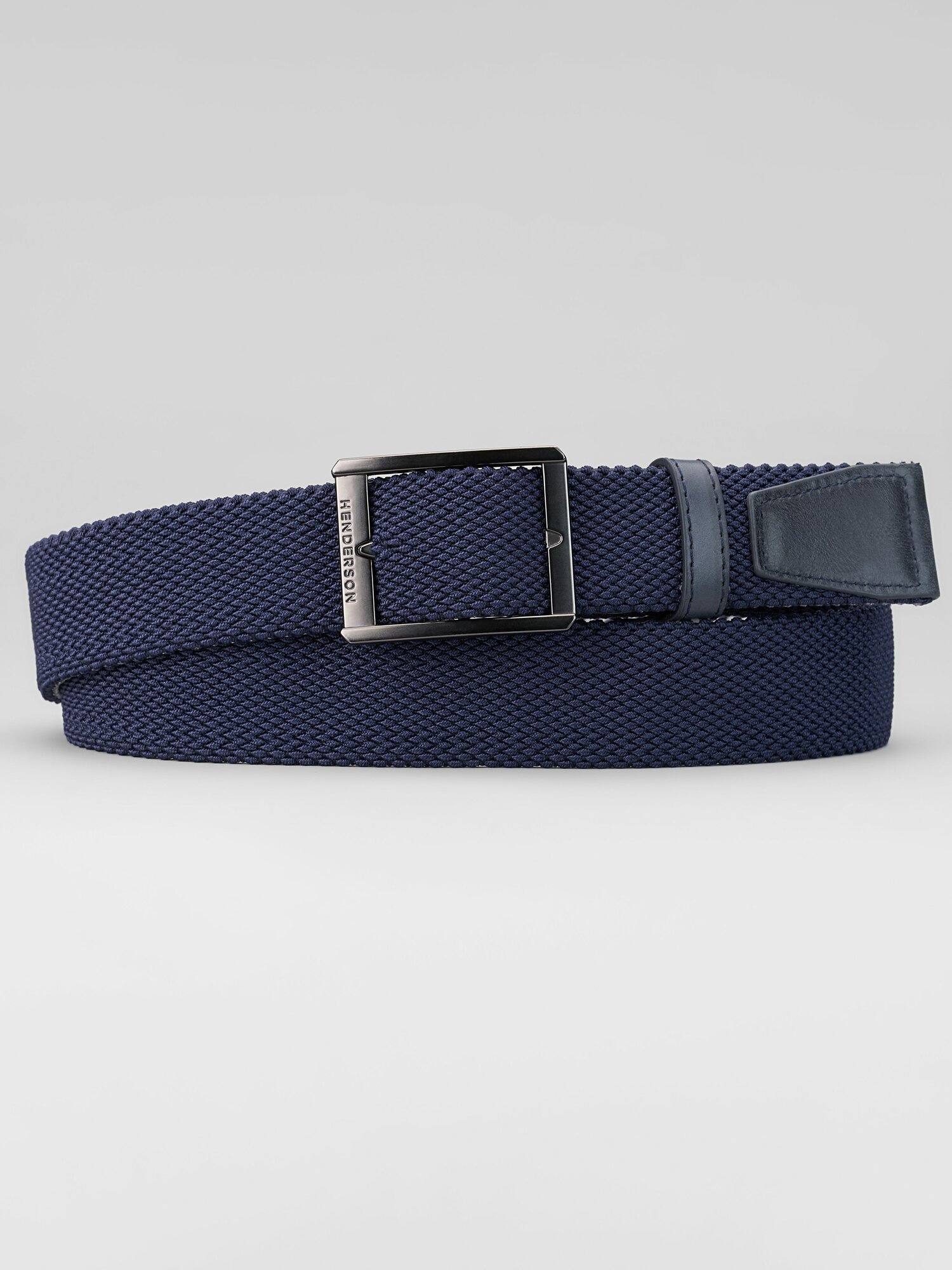 Ремень HENDERSON для мужчин, размер 105, серо-синий — фото 1