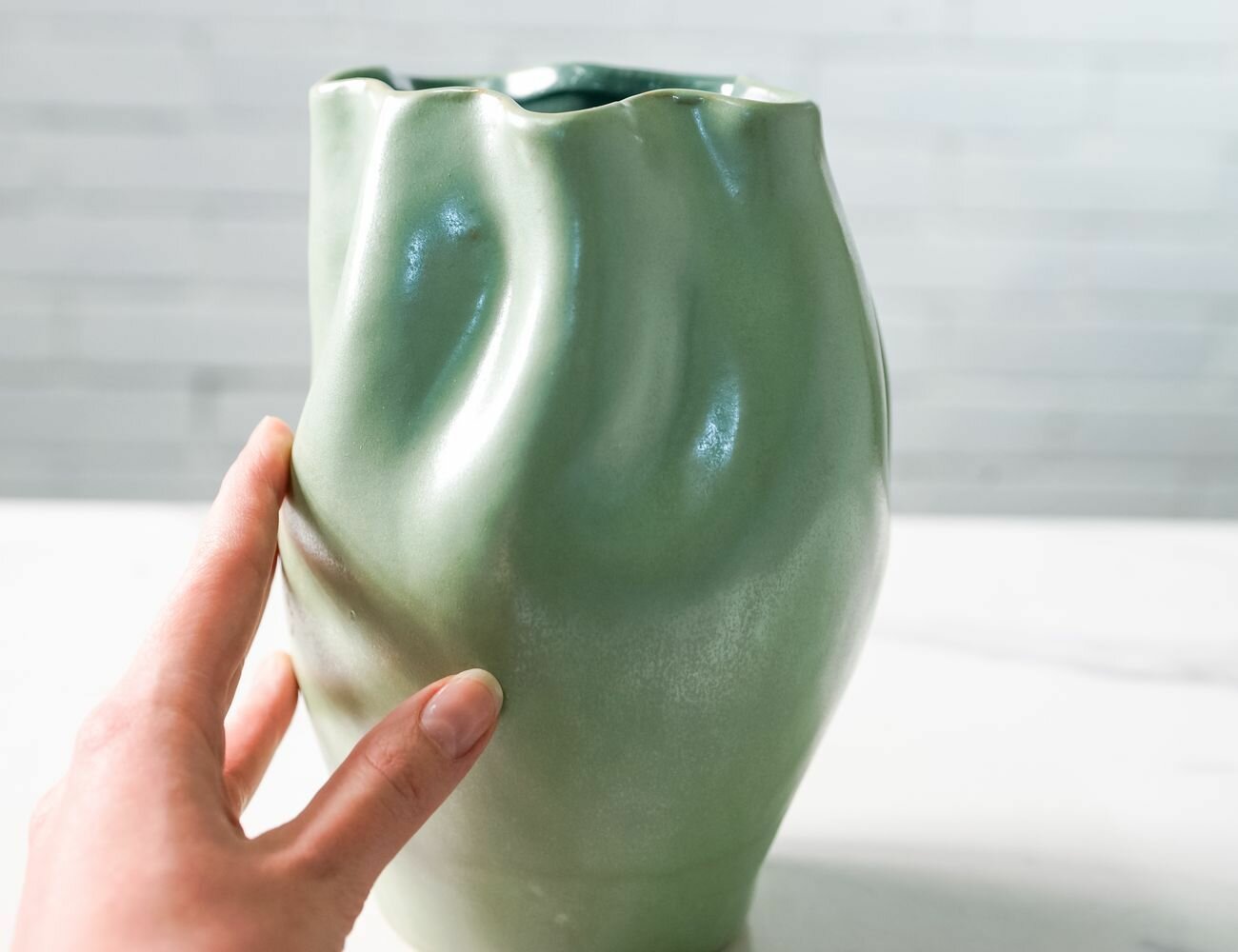 Керамическая ваза джермольо, 19 см, Kaemingk 869463 — фото 1