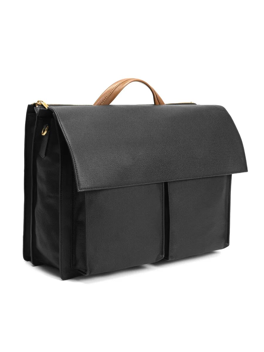 Сумка Paprika Bag Italy, фактура зернистая, черный — фото 1