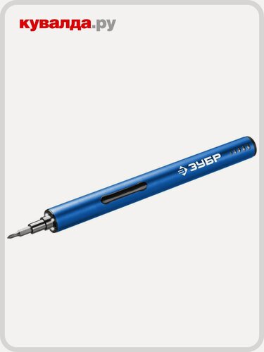 Изображение товара Отвертка аккумуляторная ЗУБР ОТР-4 Н20 для точных работ, с набором бит Профессионал