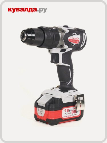 Изображение товара Дрель-шуруповерт аккумуляторная ИНТЕРСКОЛ ДАУ-13/36В 70 ударная