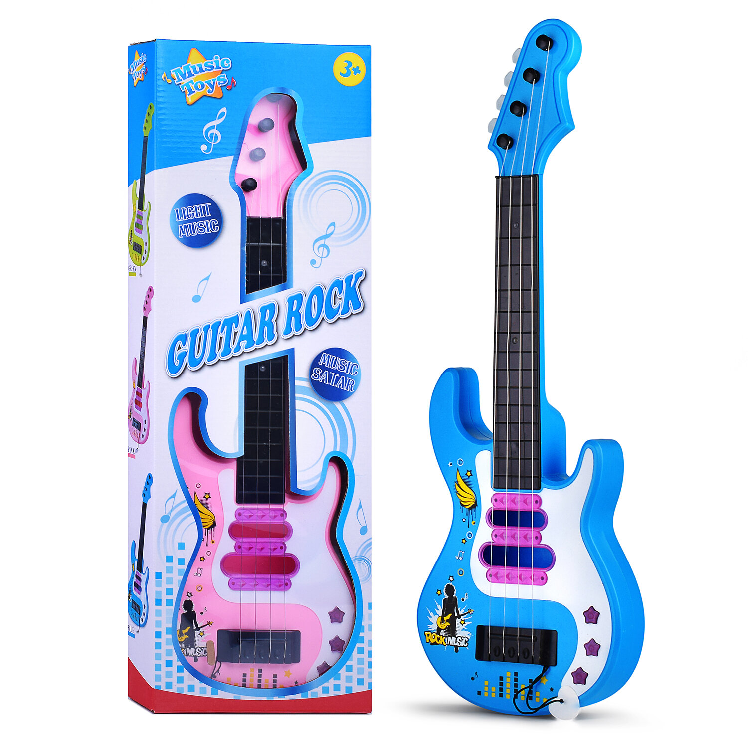 Гитара 365-3D "Гитарист" 17 х 4 х 50 см звук свет перкуссия.