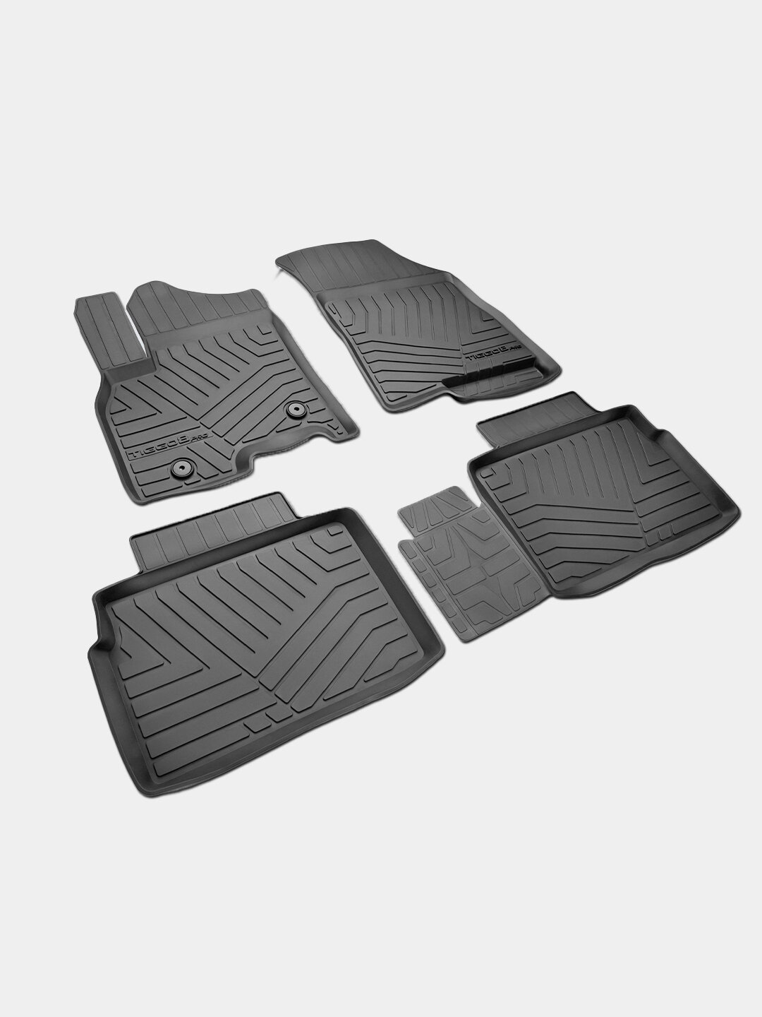 Коврики салона Poliplast Chery Tiggo 7 PRO Elit, для салона, с бортиками, литьевые