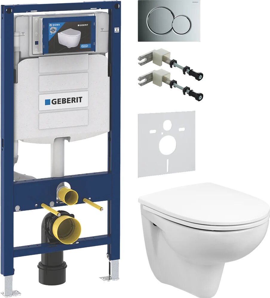 Комплект Унитаз подвесной Wanfald Lauta 47302100005 белый / Инсталляция Geberit Duofix UP 320 111.300.00.5 / Крепления 111.815.00.1 к стене Шумоизоляция