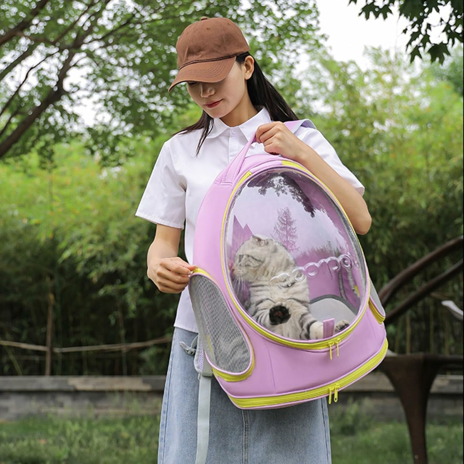 Универсальная складная портфель-переноска для кошек и собак 37*26*44см (5089)