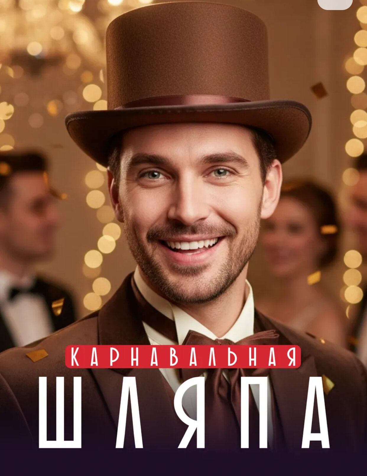 Яркая и красивая шляпка для новогодних вечеринок и карнавальных вечеров, в универсальном размере!