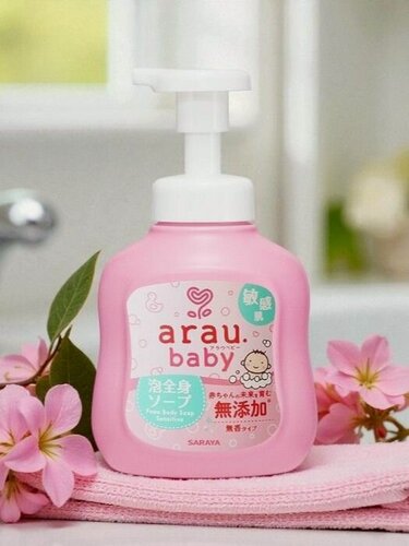 Изображение товара Аrau. baby Пенка для купания малышей с чувствительной кожей, 450 мл