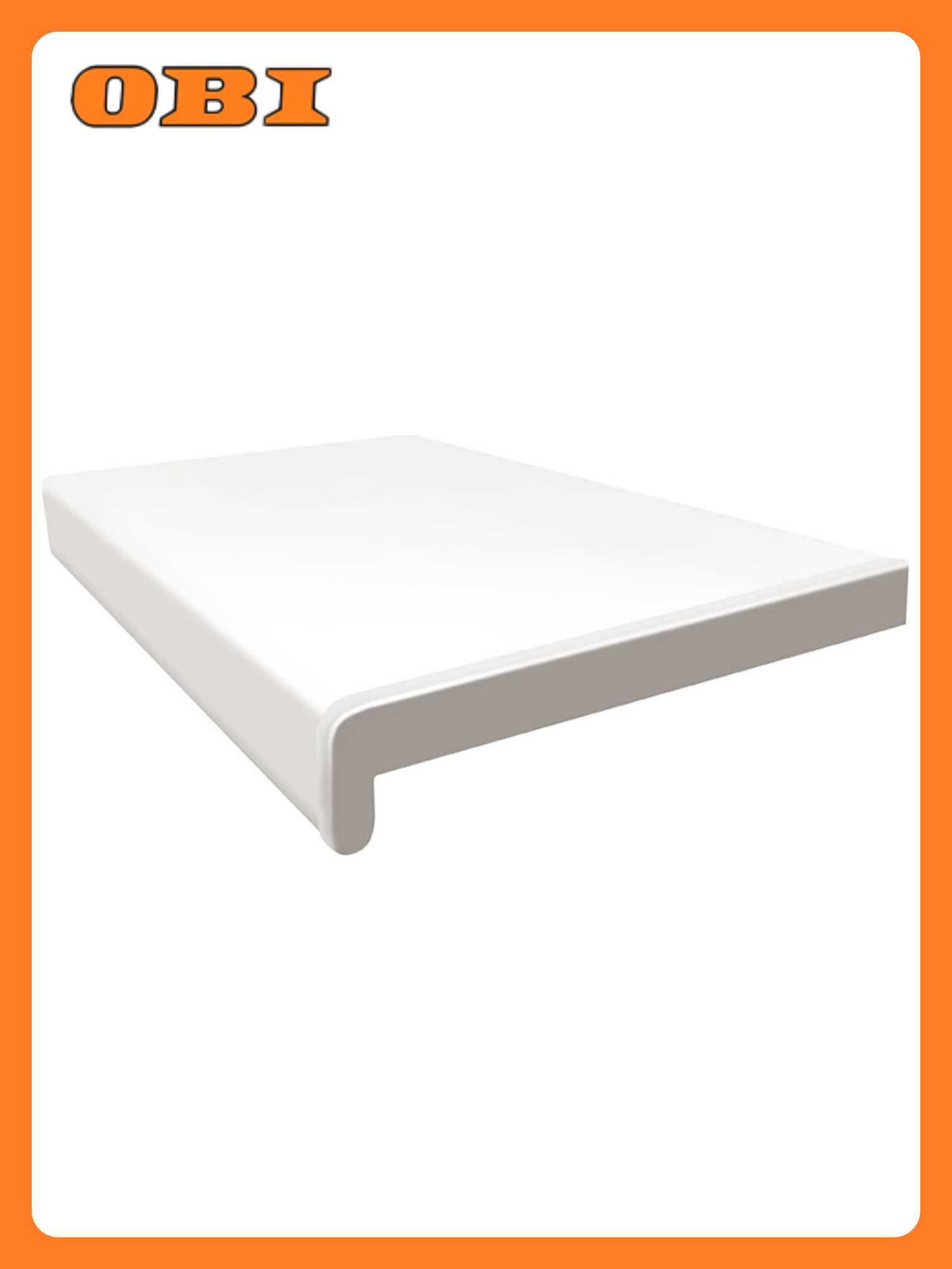 Подоконник Fineber ПВХ 300x3000 мм белый матовый прямой